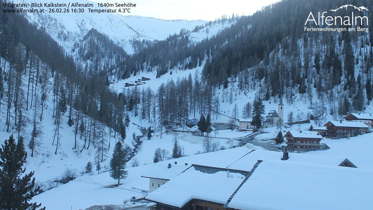 Archived image Webcam Villgratental valley