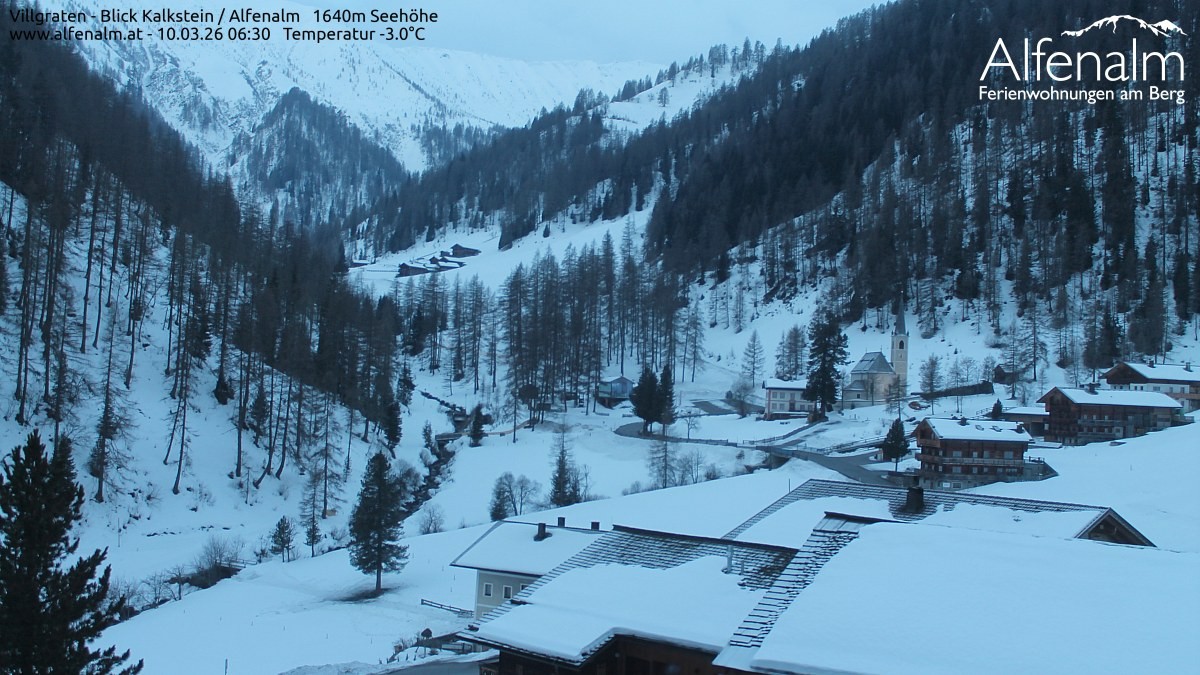 Archived image Webcam Villgratental valley