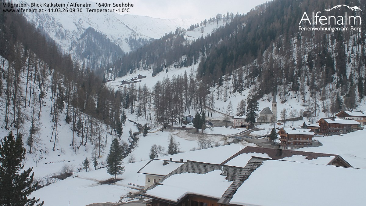 Archived image Webcam Villgratental valley