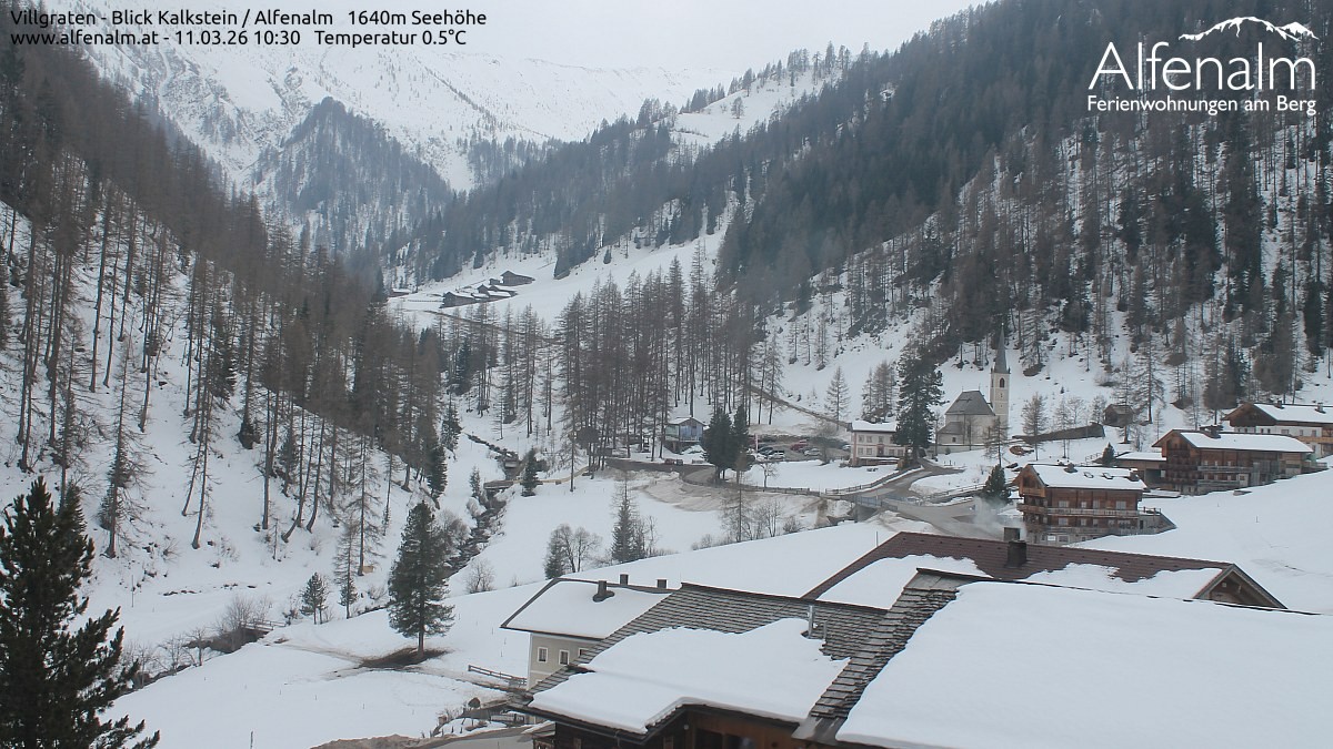 Archived image Webcam Villgratental valley