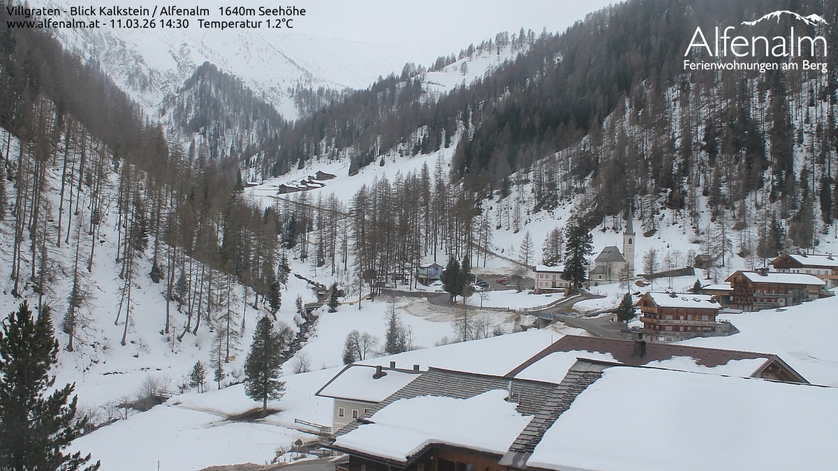 Archived image Webcam Villgratental valley