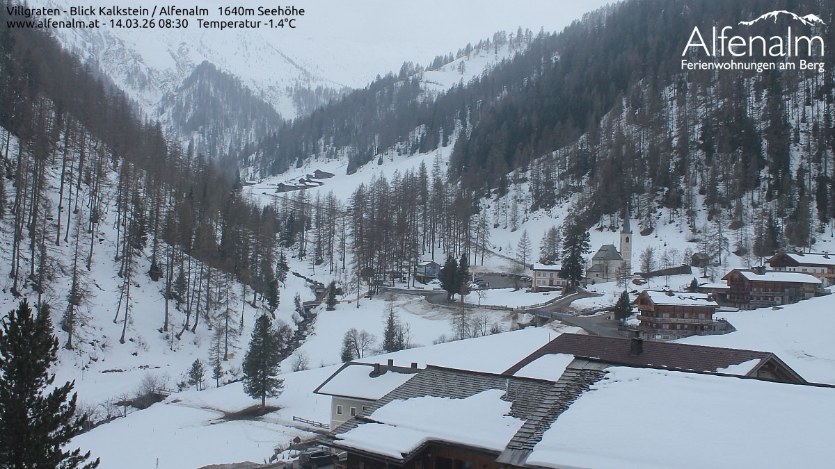 Archived image Webcam Villgratental valley