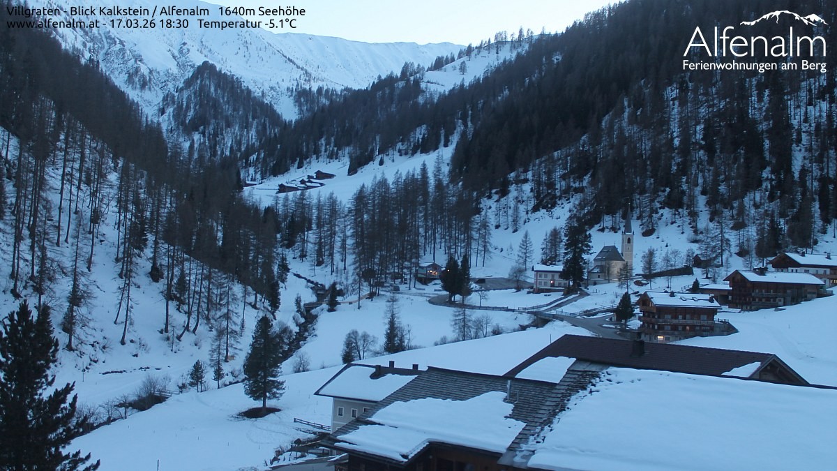 Archiv Foto Webcam Villgratental - Osttirol