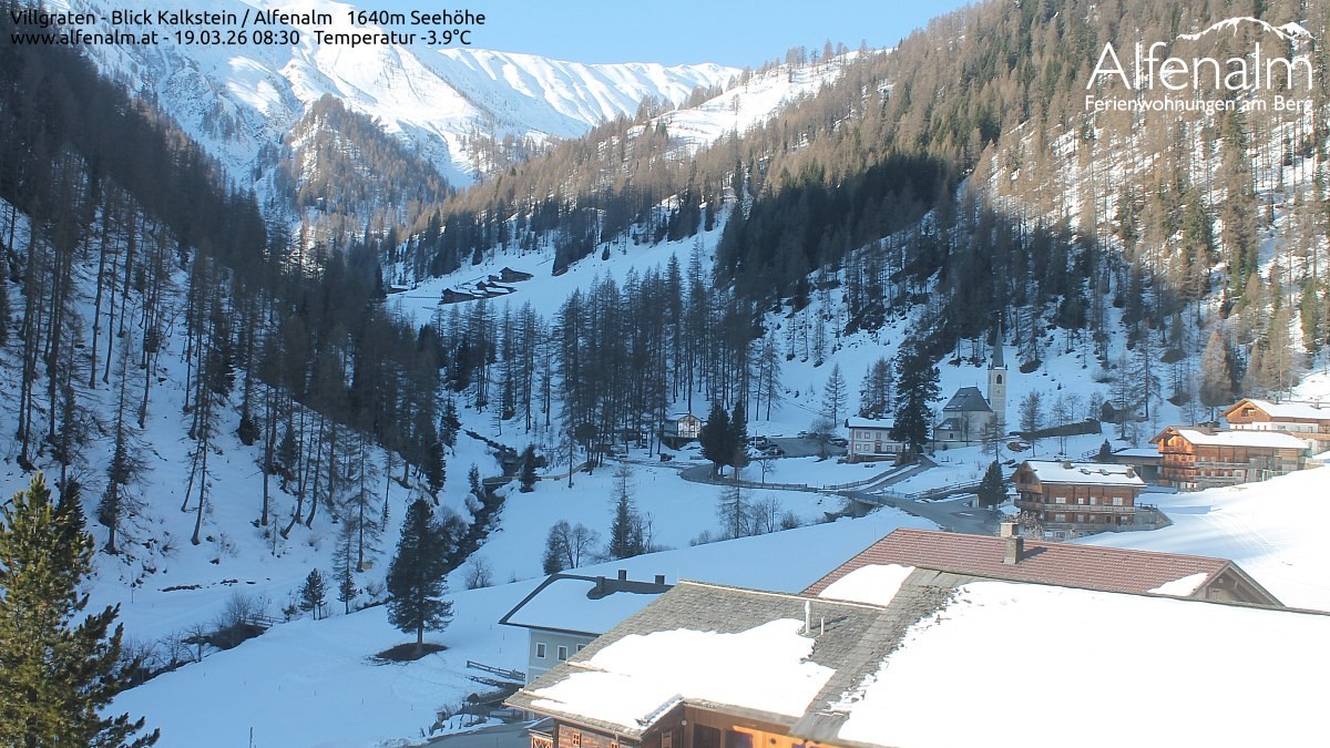 Archived image Webcam Villgratental valley