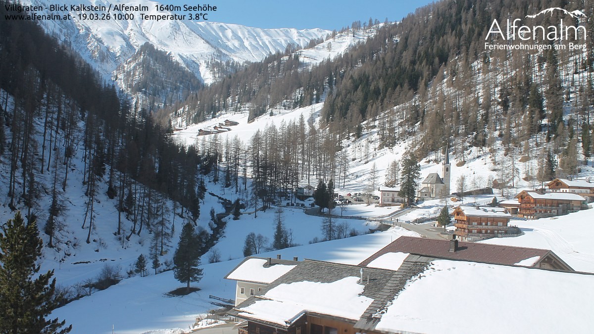 Archived image Webcam Villgratental valley