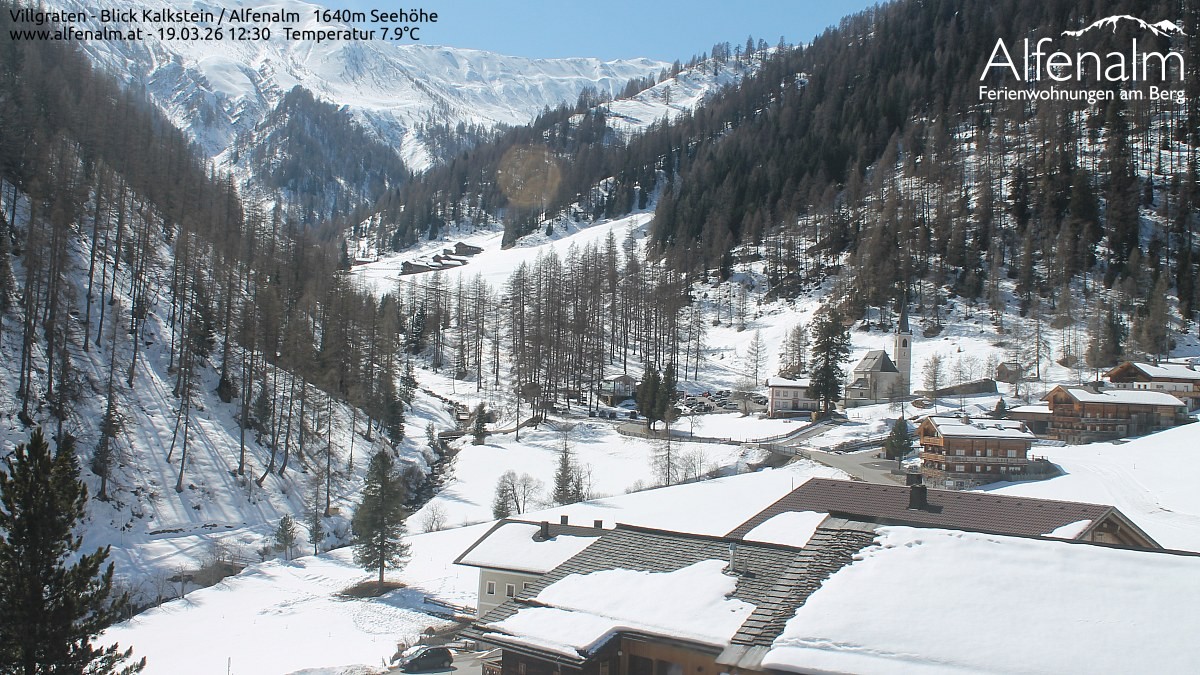 Archived image Webcam Villgratental valley
