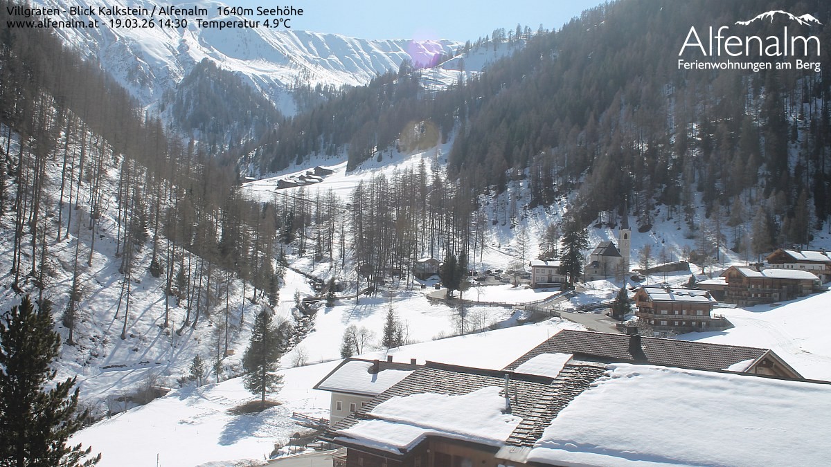 Archived image Webcam Villgratental valley