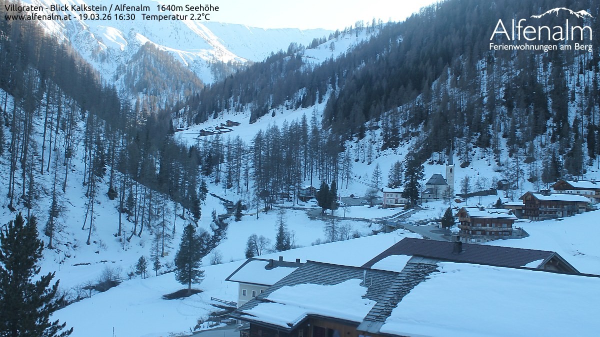 Archived image Webcam Villgratental valley