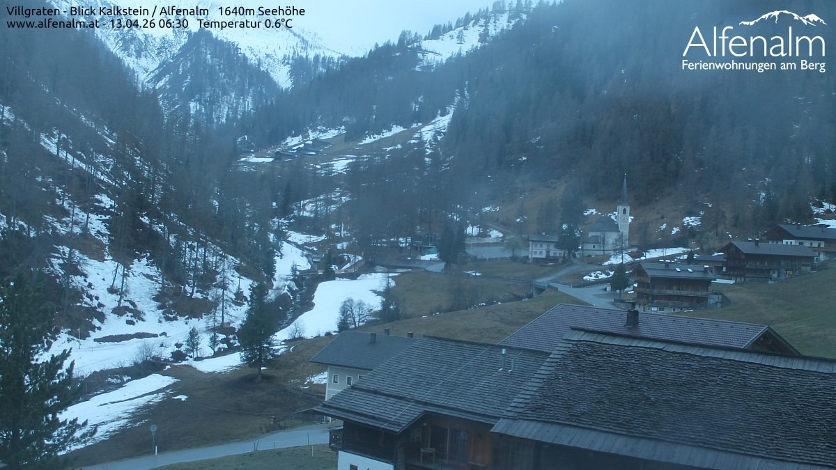 Archived image Webcam Villgratental valley