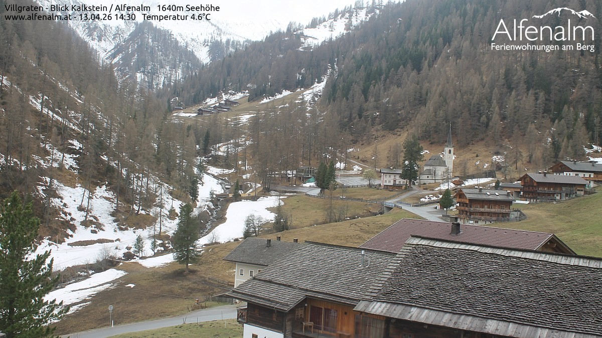Archived image Webcam Villgratental valley