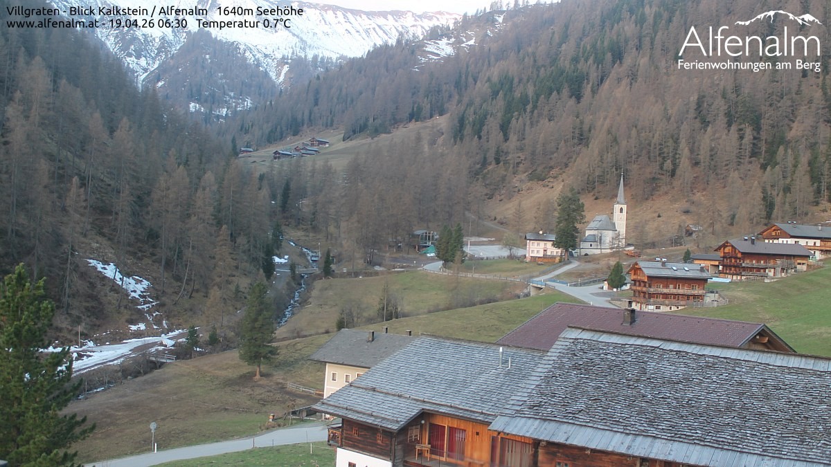 Archived image Webcam Villgratental valley