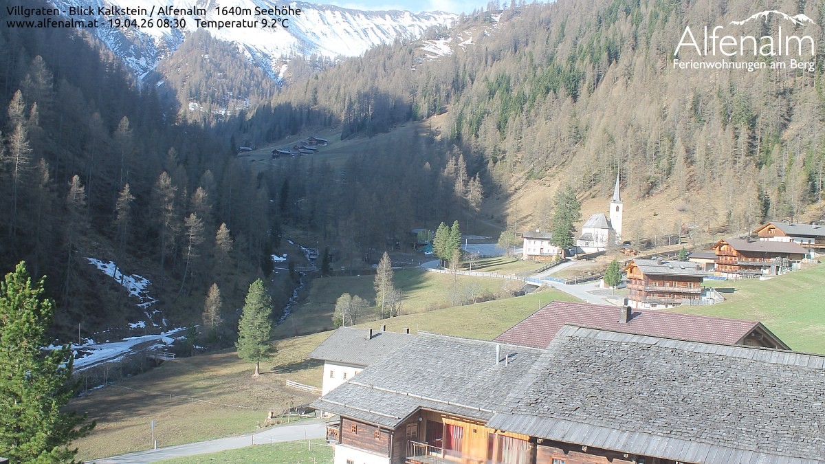 Archived image Webcam Villgratental valley