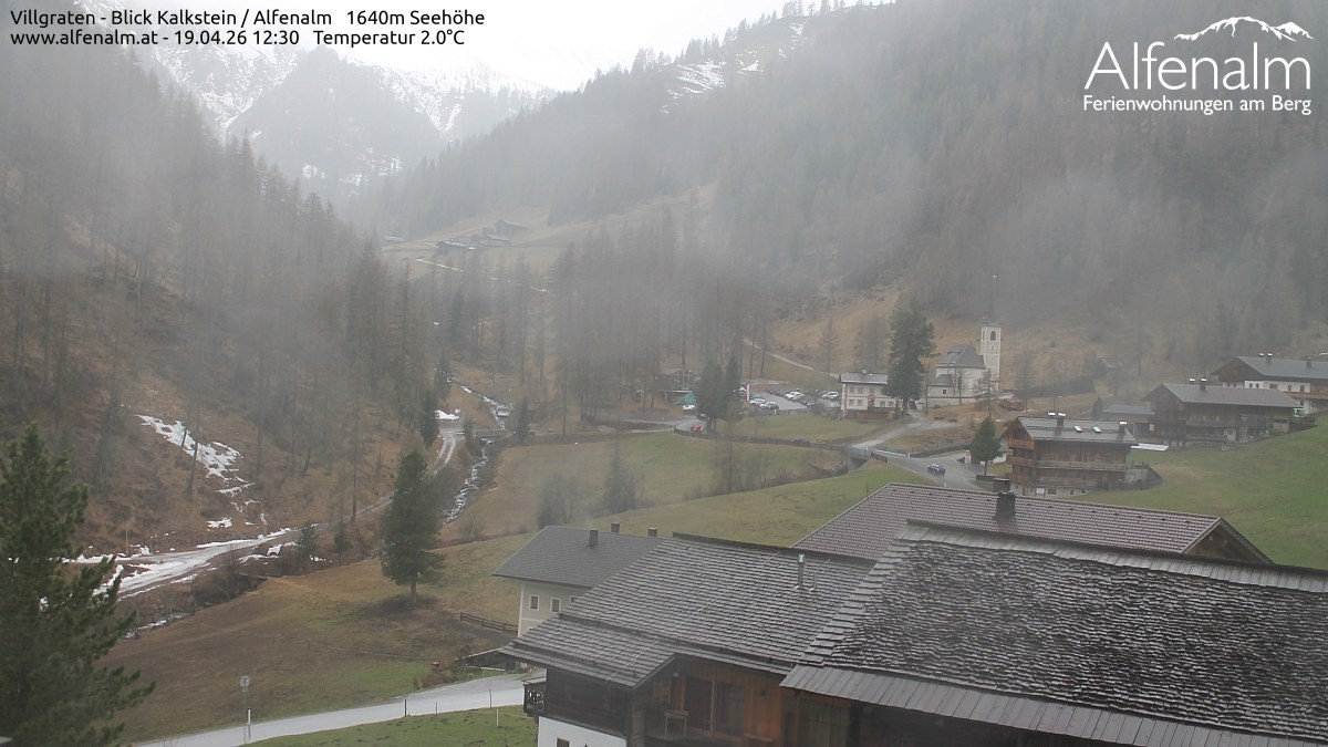 Archived image Webcam Villgratental valley