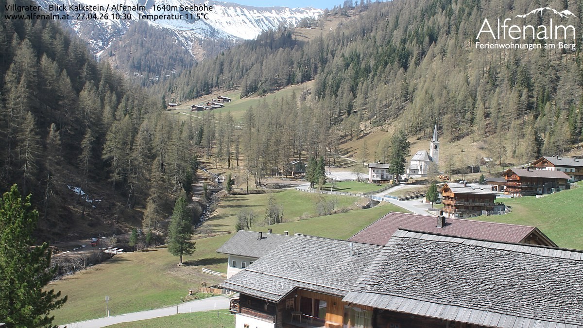 Archived image Webcam Villgratental valley