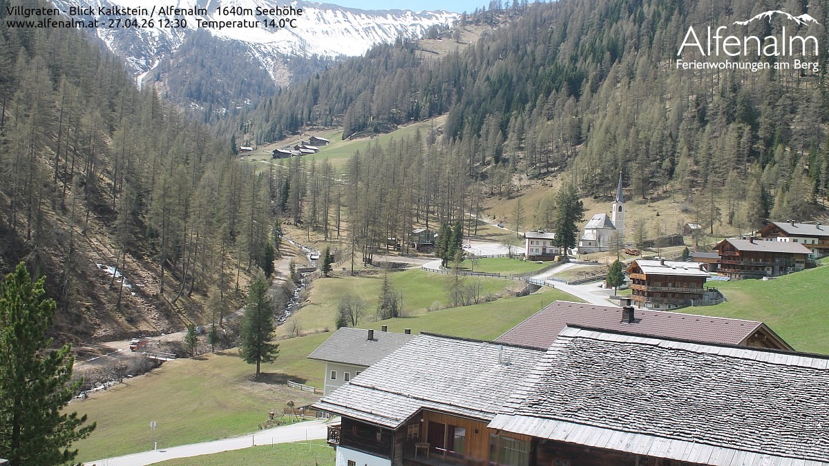 Archived image Webcam Villgratental valley