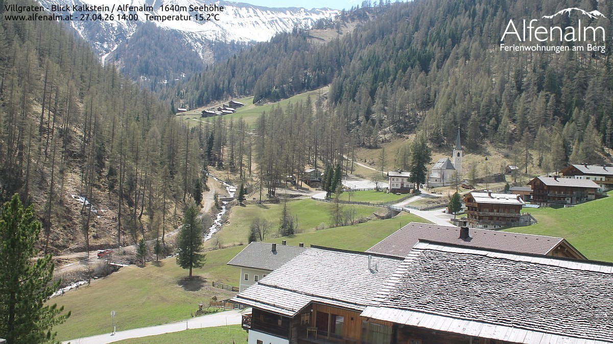 Archived image Webcam Villgratental valley