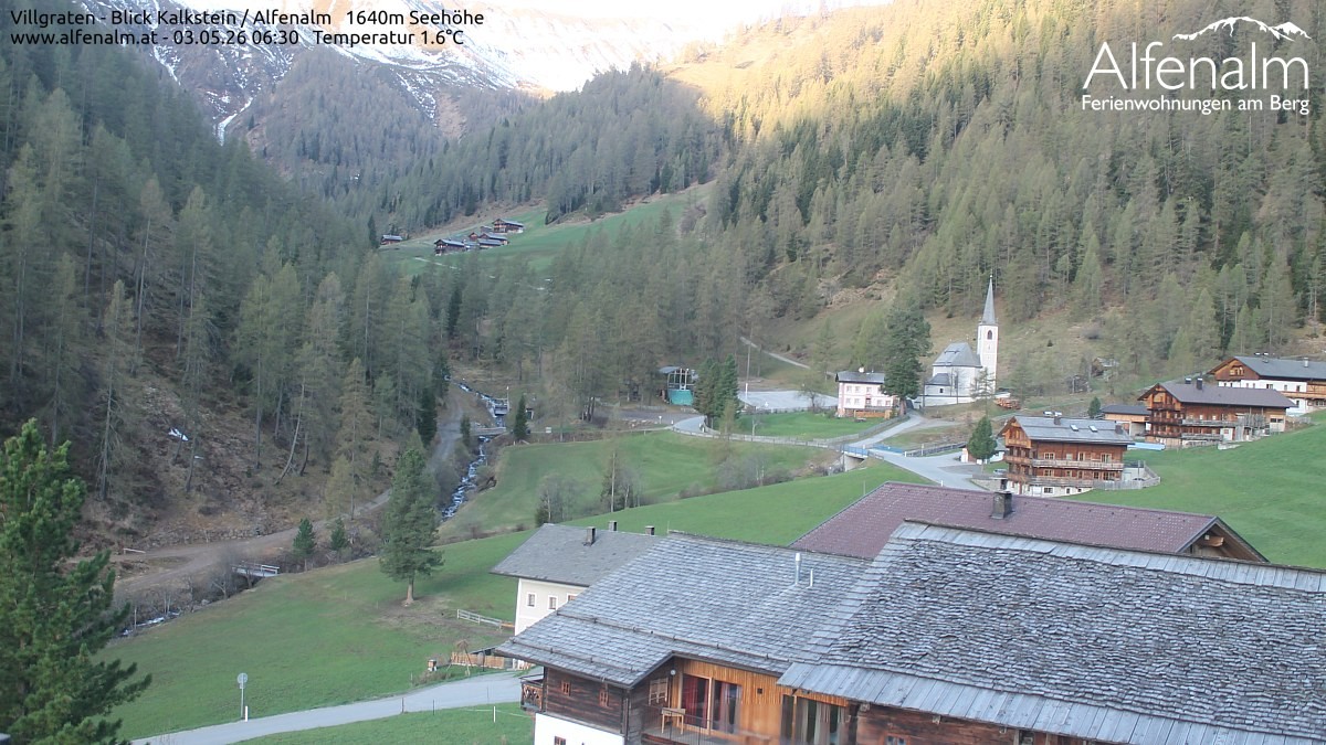 Archived image Webcam Villgratental valley