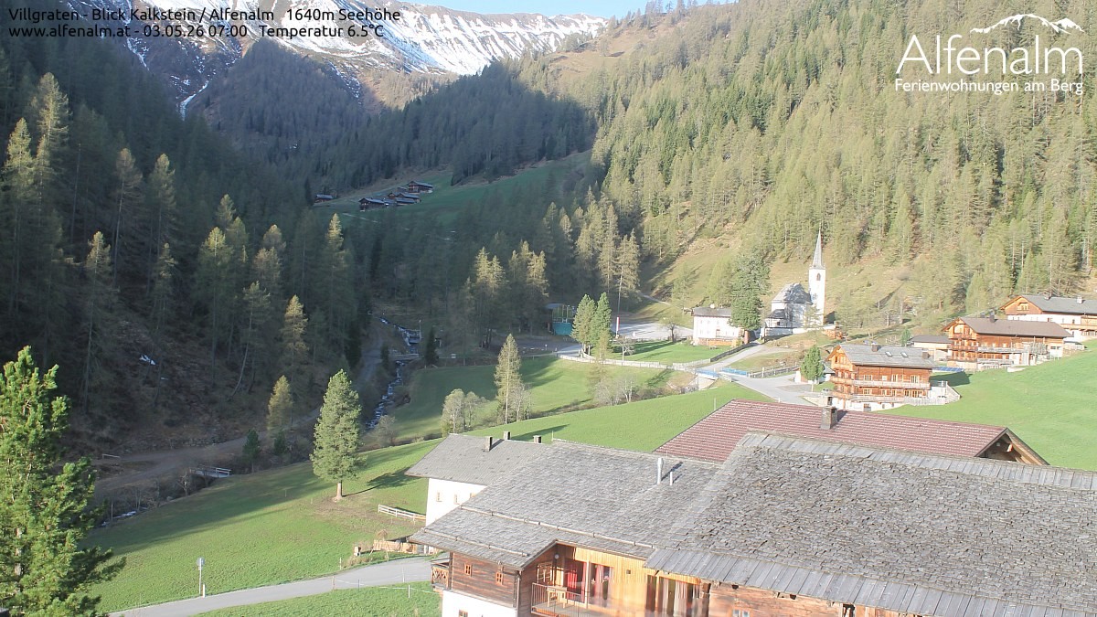 Archived image Webcam Villgratental valley