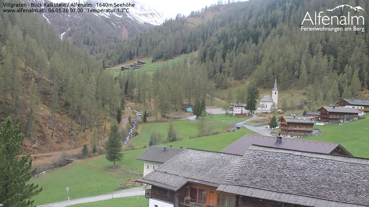 Archived image Webcam Villgratental valley