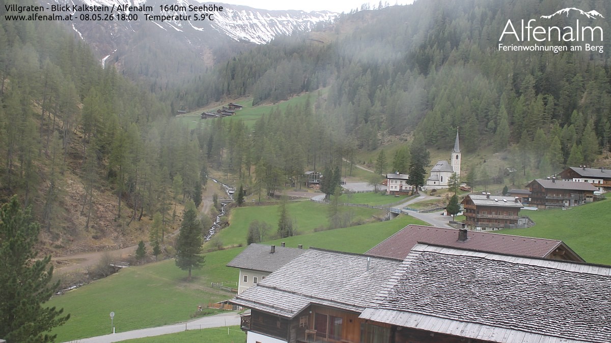 Archived image Webcam Villgratental valley