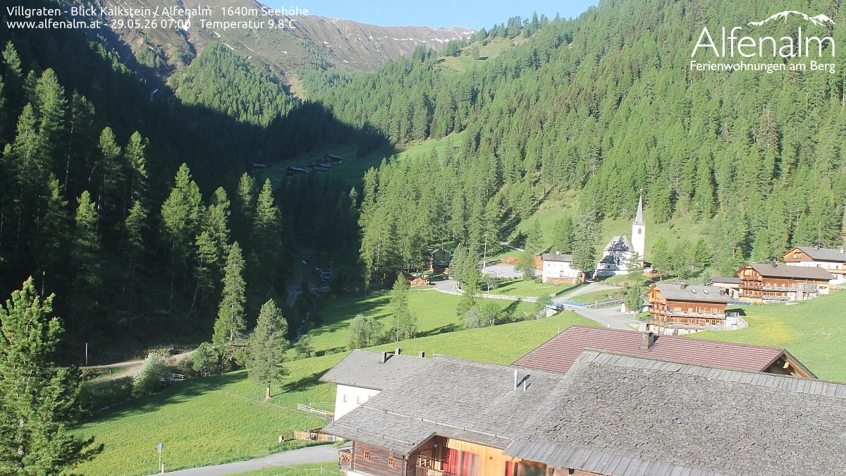 Archived image Webcam Villgratental valley