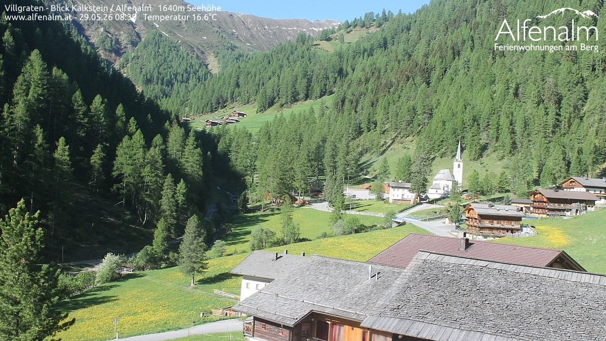 Archived image Webcam Villgratental valley