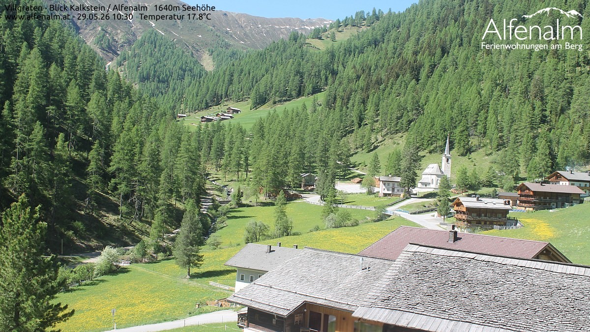 Archived image Webcam Villgratental valley