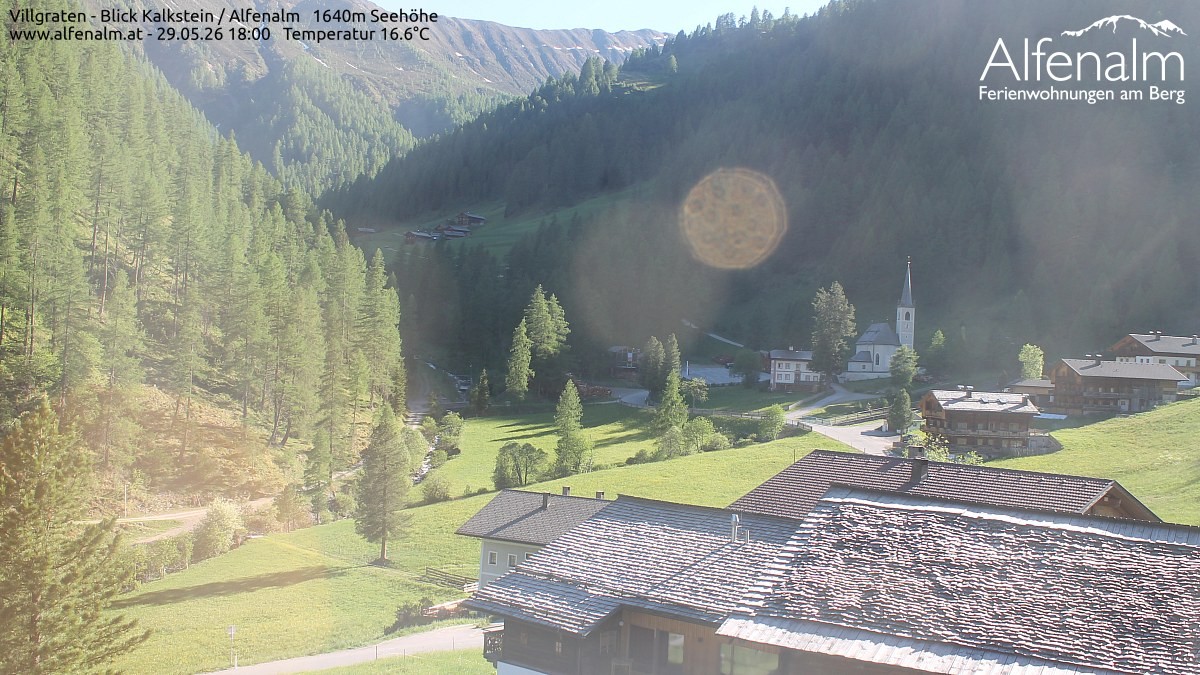 Archived image Webcam Villgratental valley