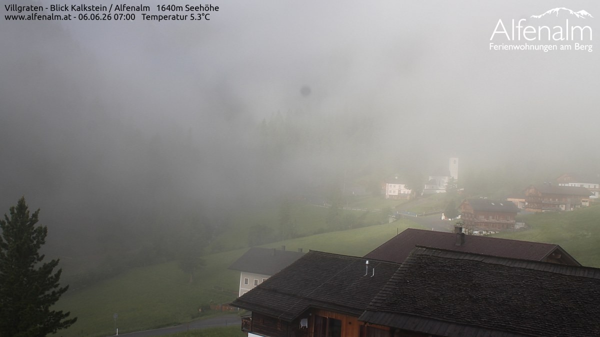 Archived image Webcam Villgratental valley