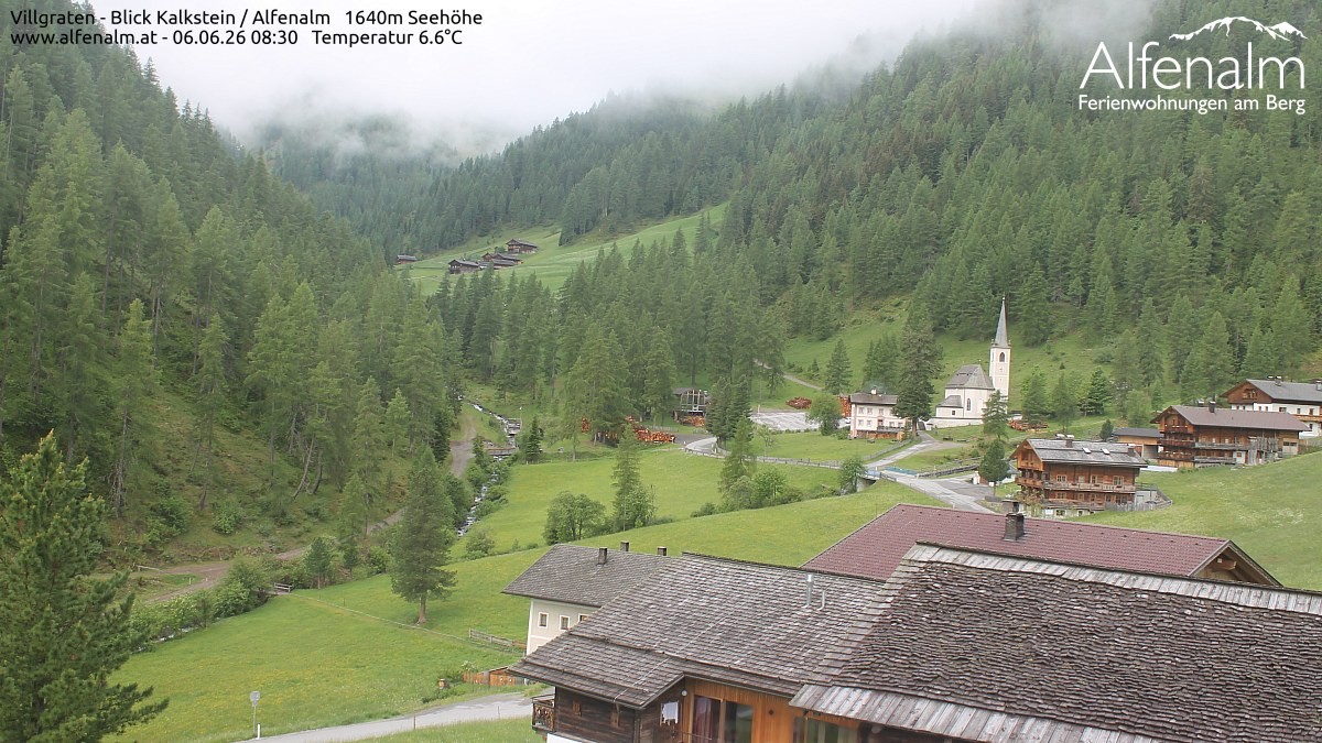 Archived image Webcam Villgratental valley