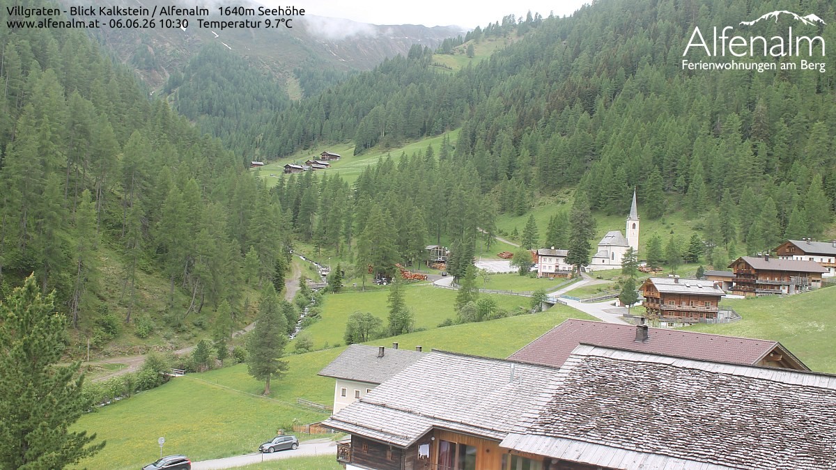 Archived image Webcam Villgratental valley