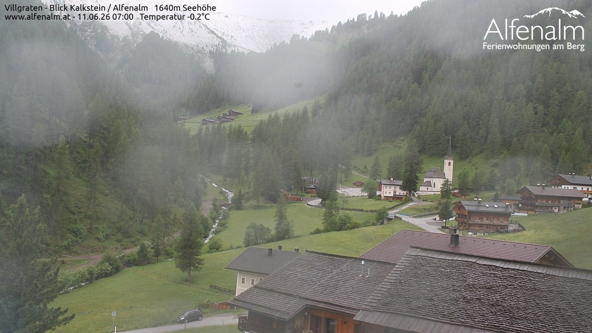 Archived image Webcam Villgratental valley