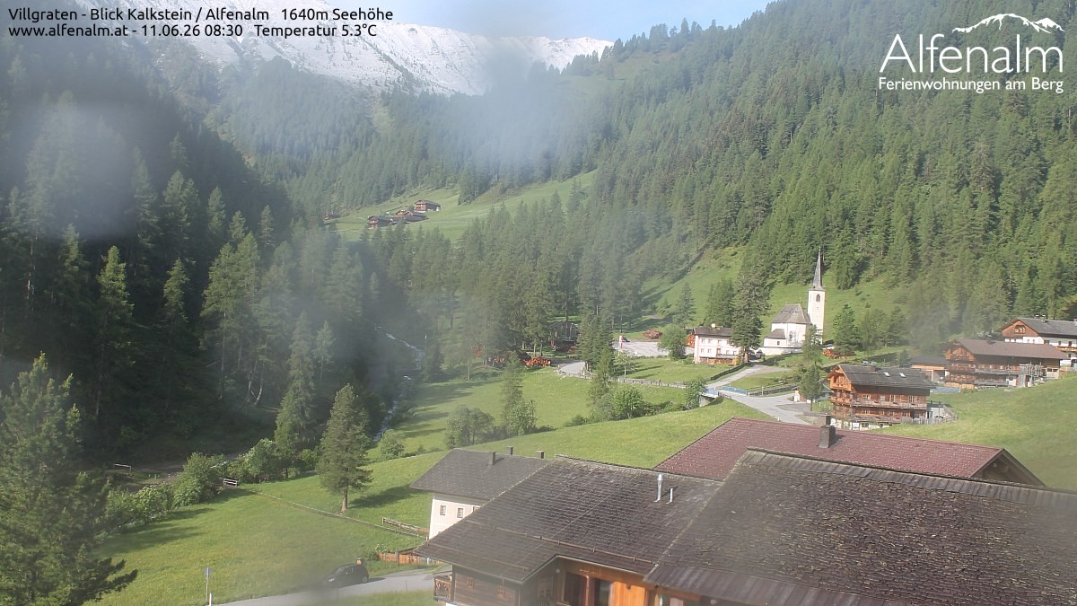 Archived image Webcam Villgratental valley