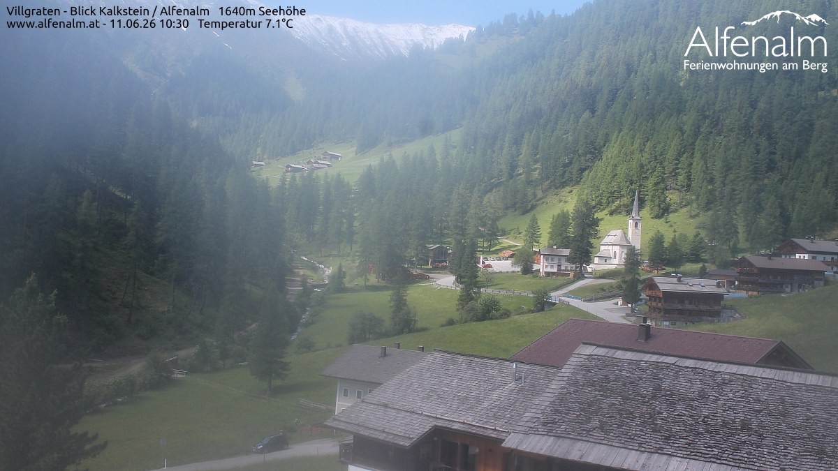 Archived image Webcam Villgratental valley