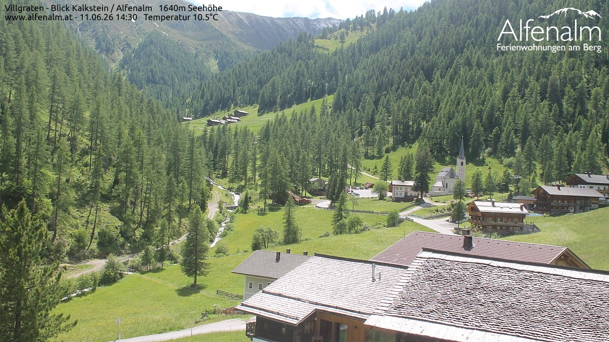 Archived image Webcam Villgratental valley
