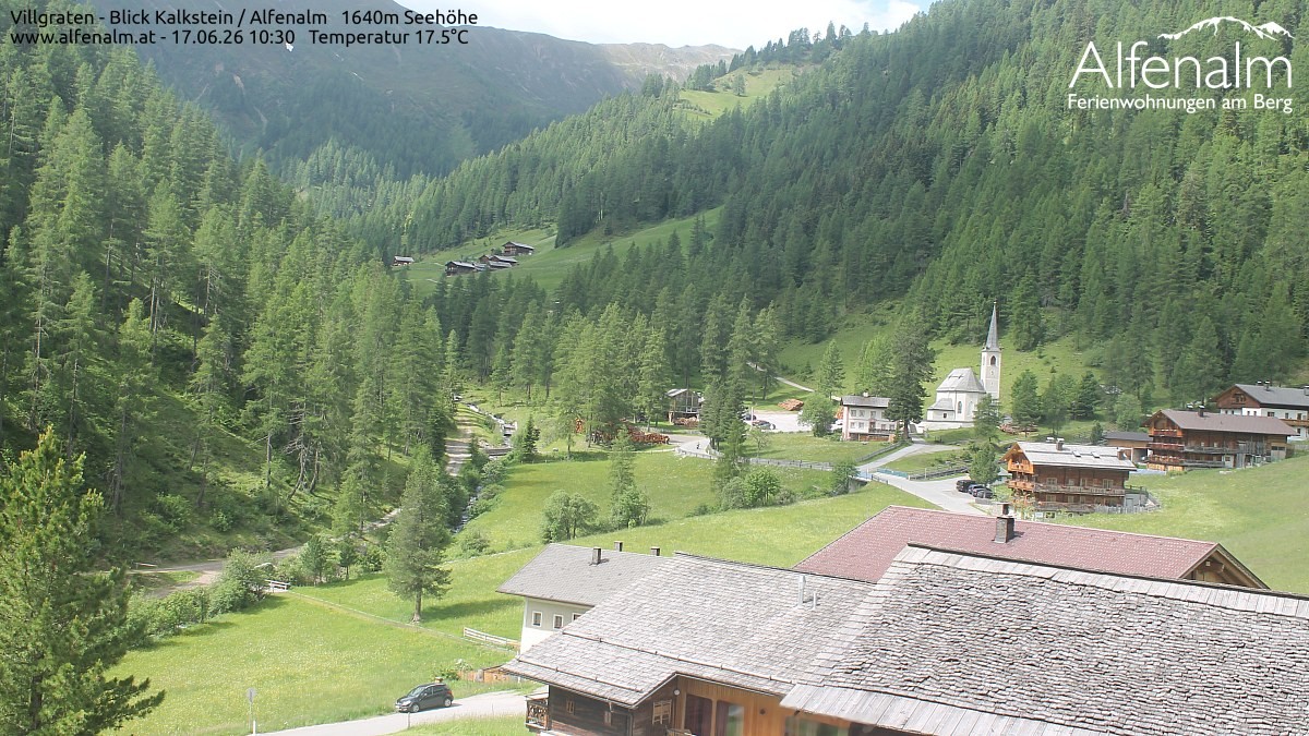 Archived image Webcam Villgratental valley