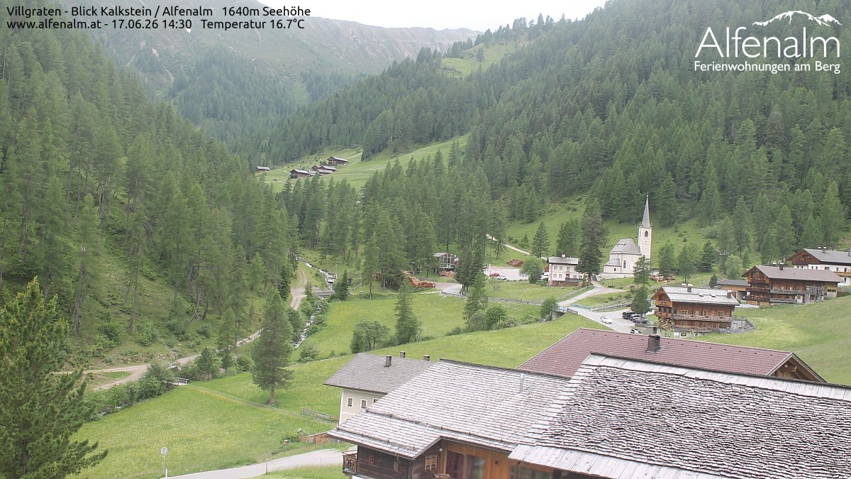 Archived image Webcam Villgratental valley