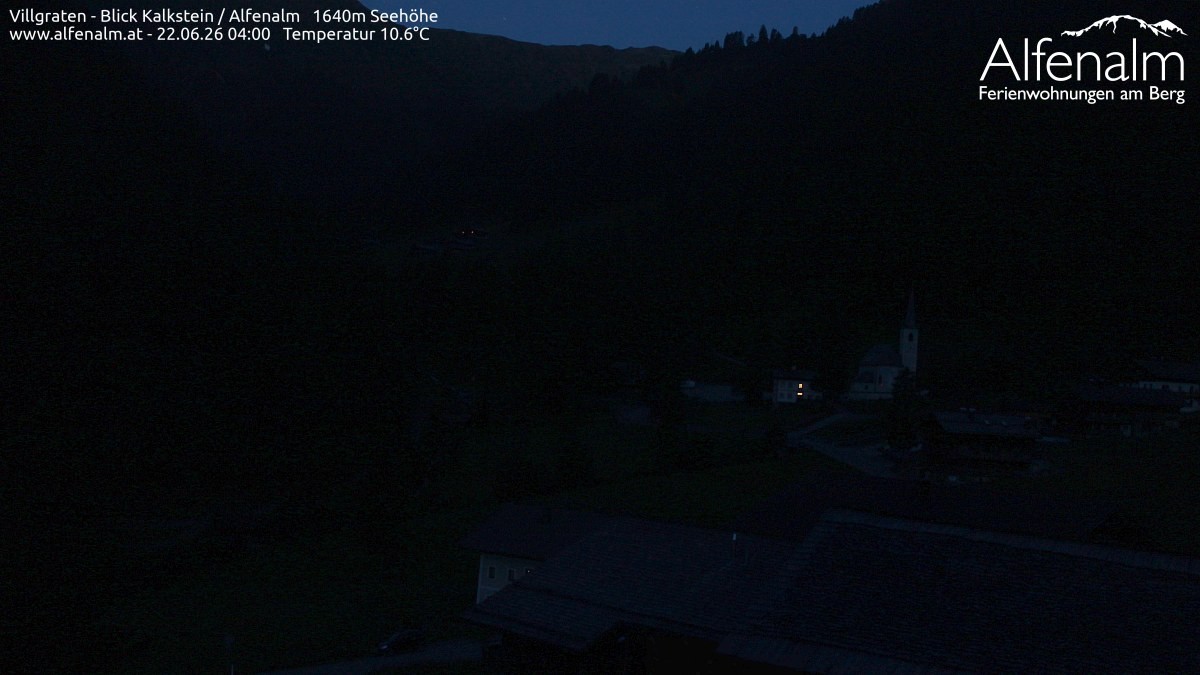 Archived image Webcam Villgratental valley
