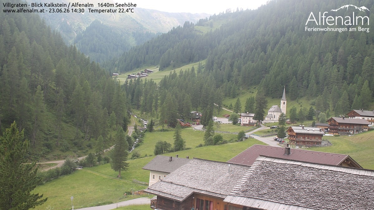 Archived image Webcam Villgratental valley