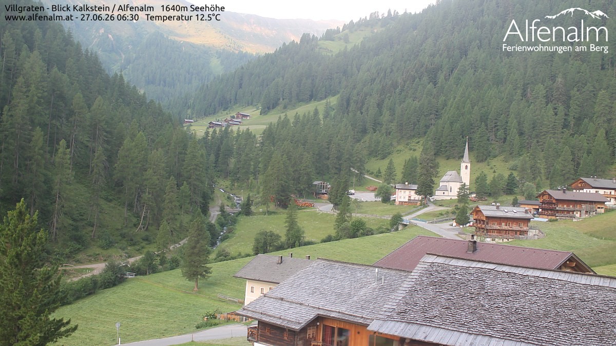 Archived image Webcam Villgratental valley