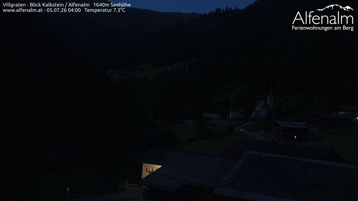 Archived image Webcam Villgratental valley