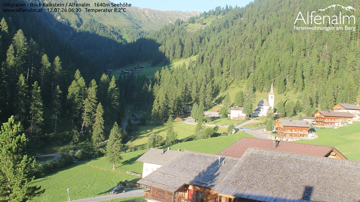 Archived image Webcam Villgratental valley