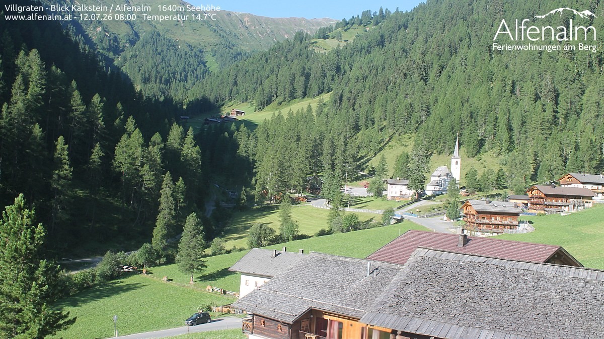 Archived image Webcam Villgratental valley