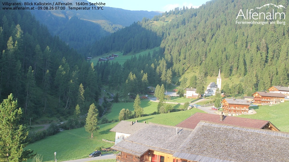 Archived image Webcam Villgratental valley