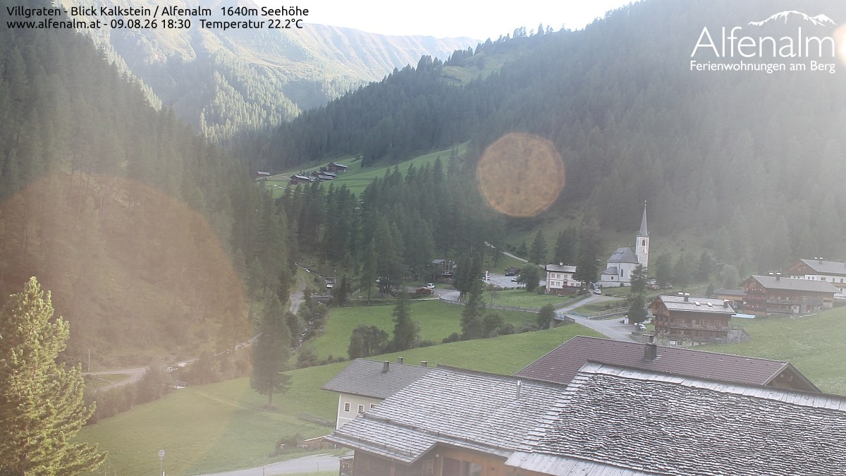 Archived image Webcam Villgratental valley