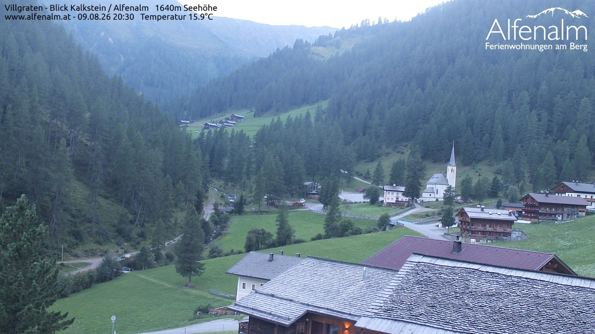 Archived image Webcam Villgratental valley