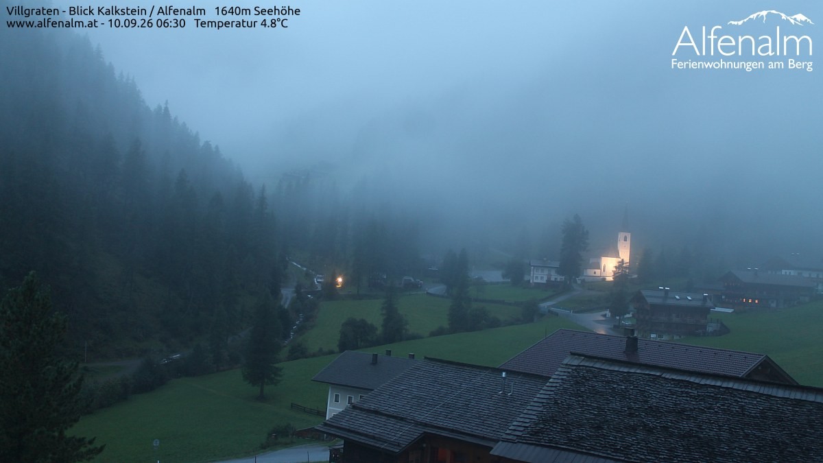 Archived image Webcam Villgratental valley