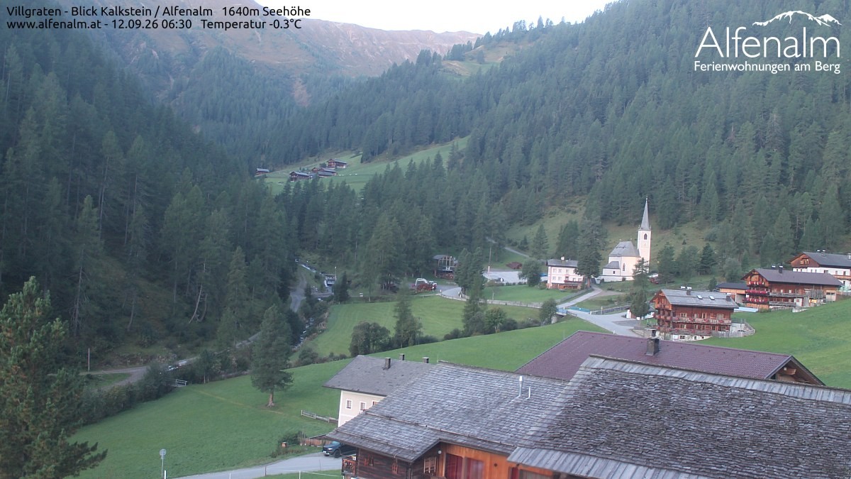 Archived image Webcam Villgratental valley