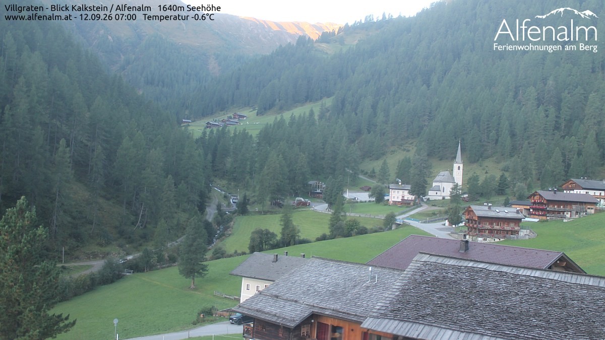 Archived image Webcam Villgratental valley