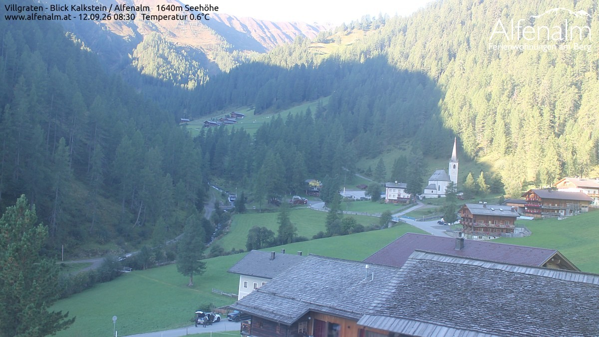 Archived image Webcam Villgratental valley